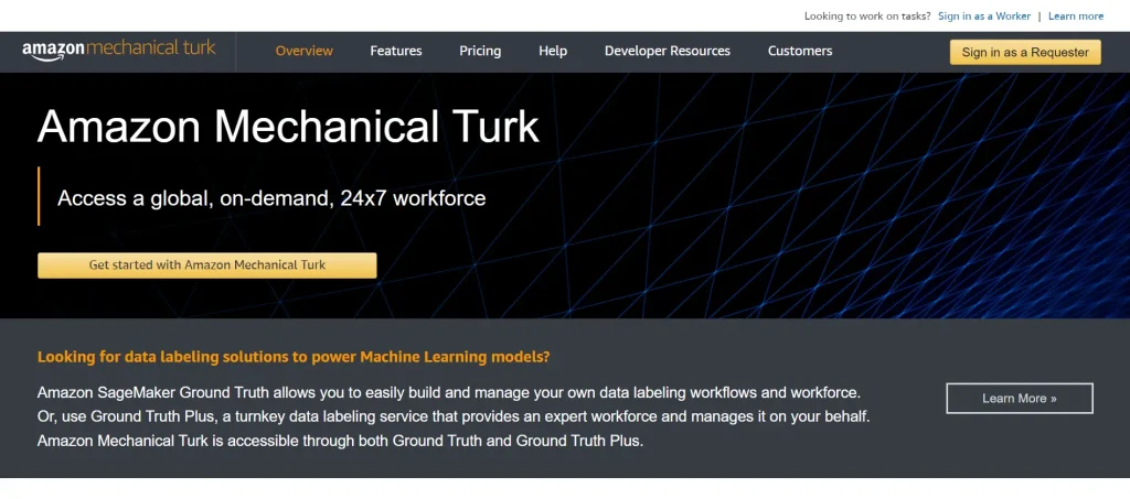 Amazon Mechanical Turk Websites to Make Money