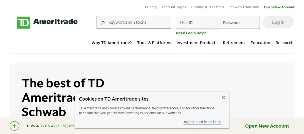 TD Ameritrade websites to make money