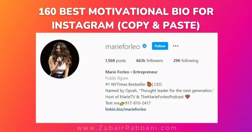 Best Motivational Bio For Instagram
