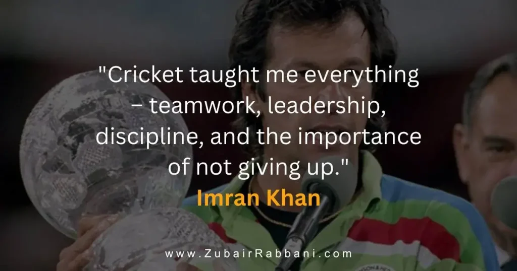 Imran Khan Quotes World Cup