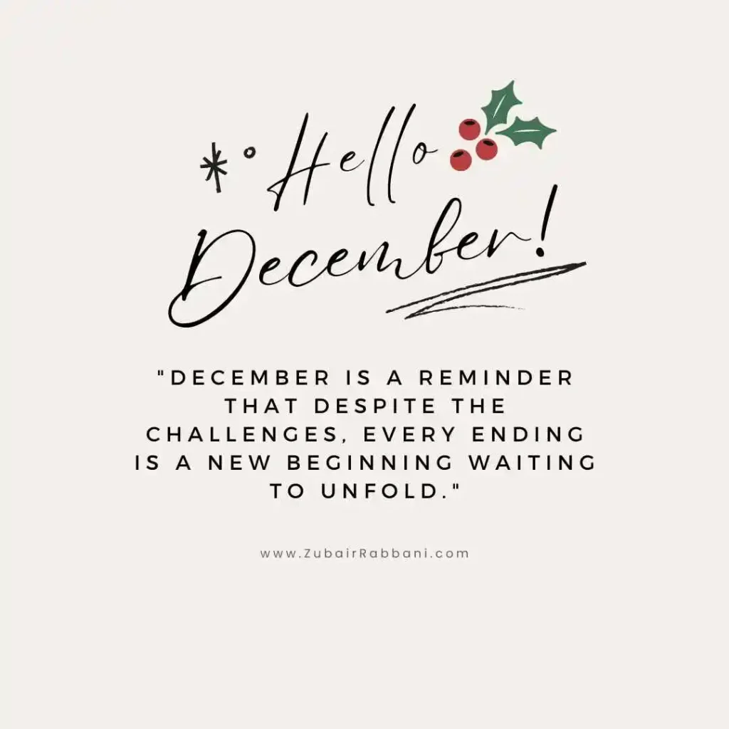 Inspirational Quotes for December