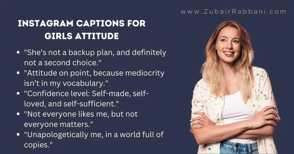 Instagram Captions For Girls Attitude