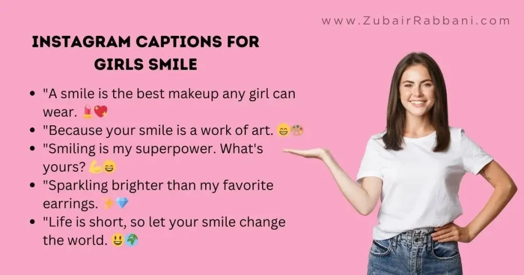 Instagram Captions For Girls Smile