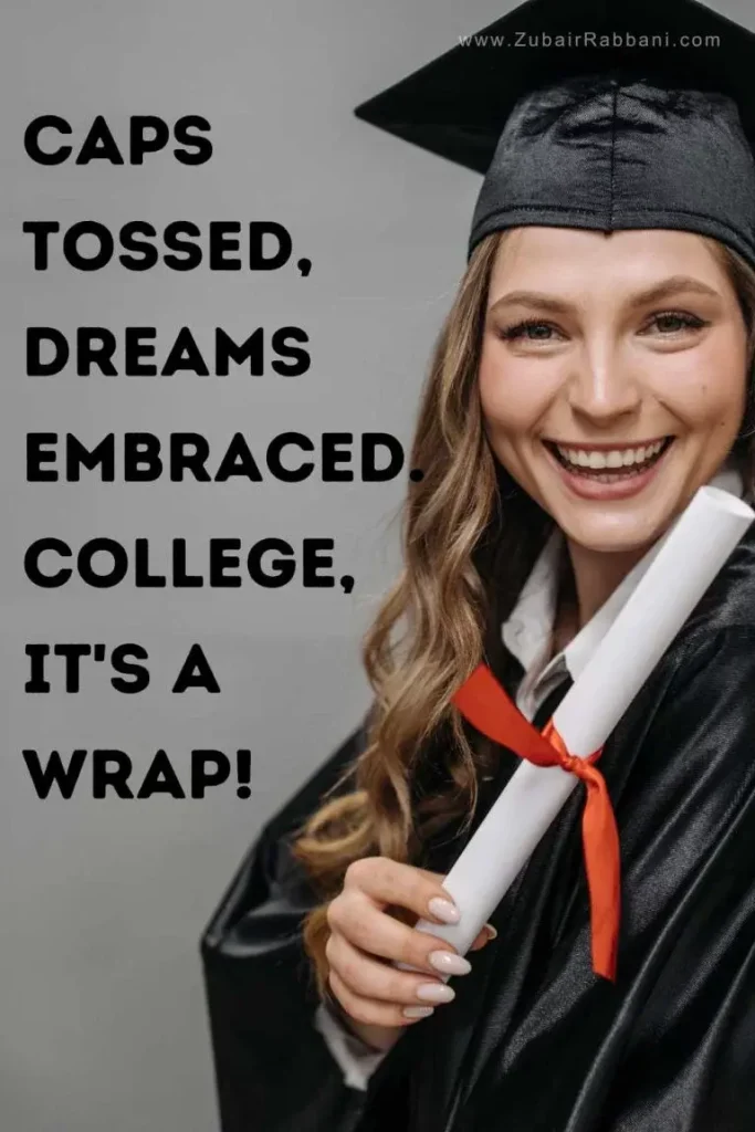 College Graduation Captions