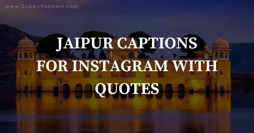 Jaipur Captions For Instagram