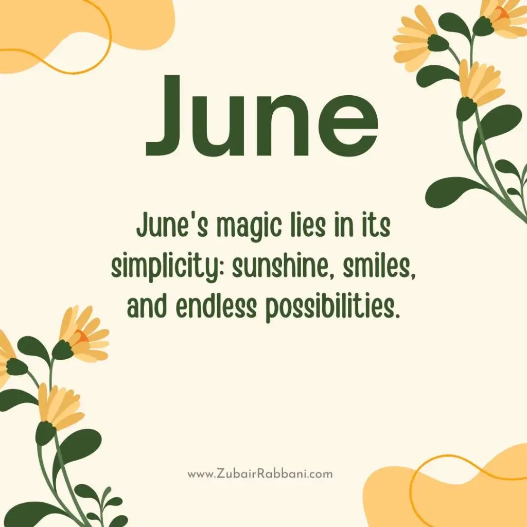 June Sayings