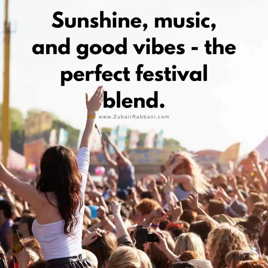 Music Festival Captions