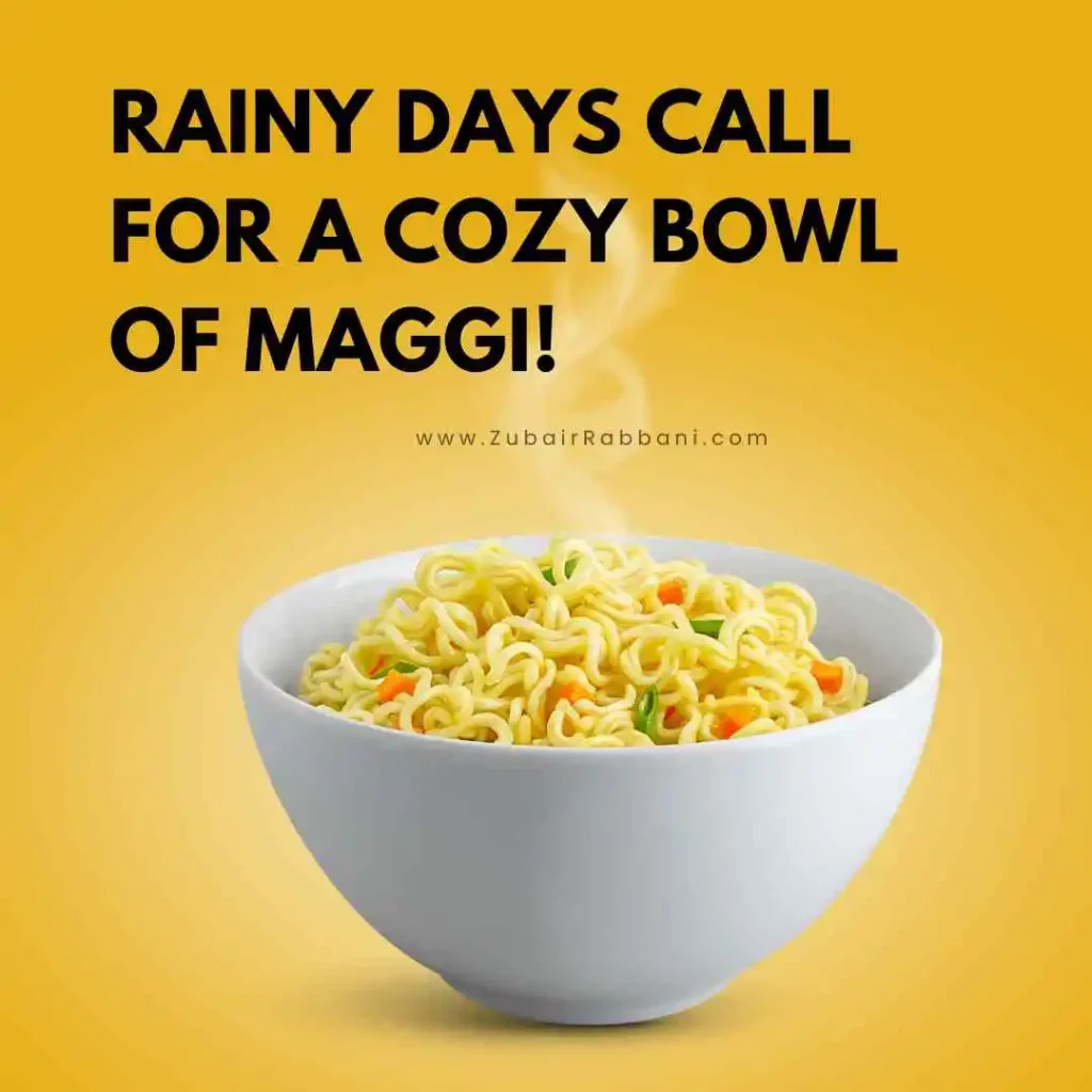 Rain And Maggi Captions