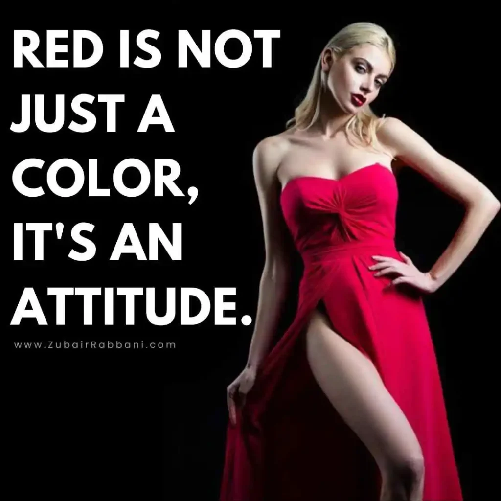 Red Dress Captions For Instagram For Girl