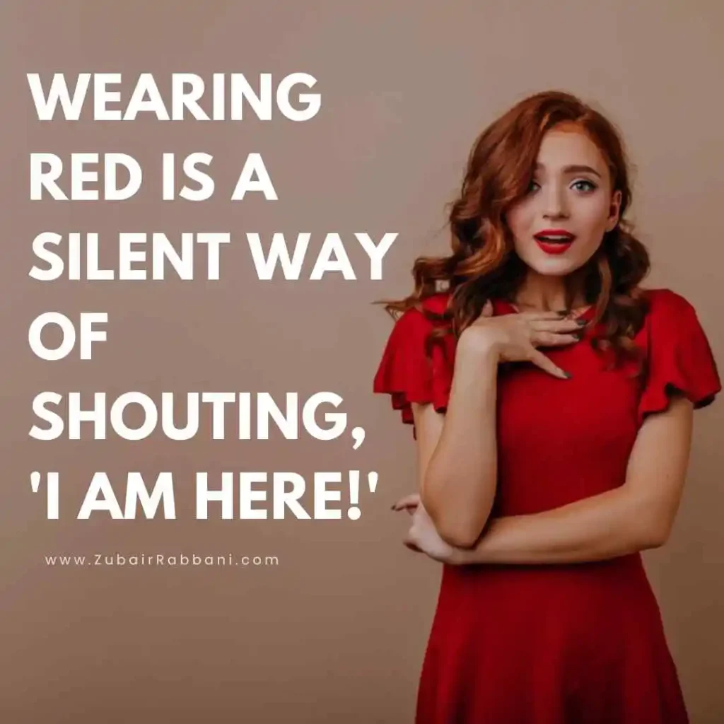 Red Dress Quotes For Instagram