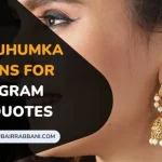Stylish Jhumka Captions For Instagram With Quotes