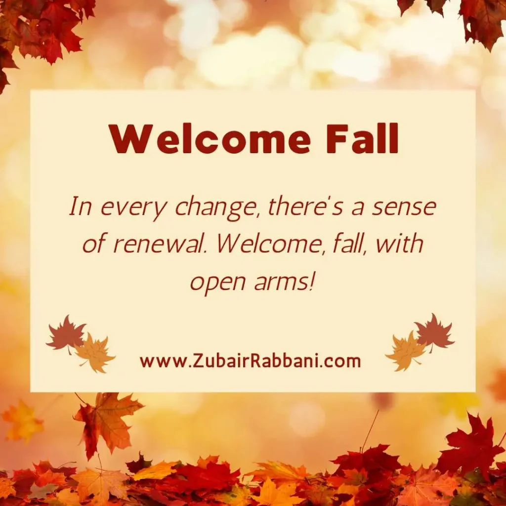 Welcoming Fall Quotes
