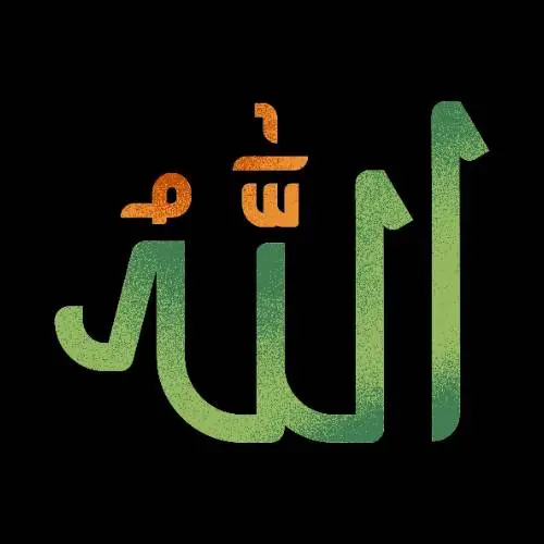 Allah Name DP For WhatsApp Black Background