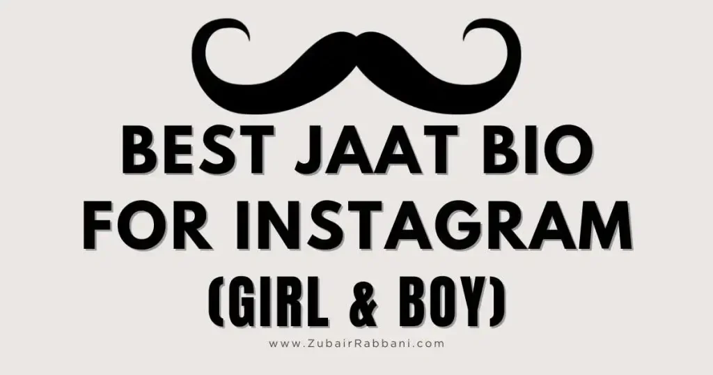 Jaat Bio For Instagram