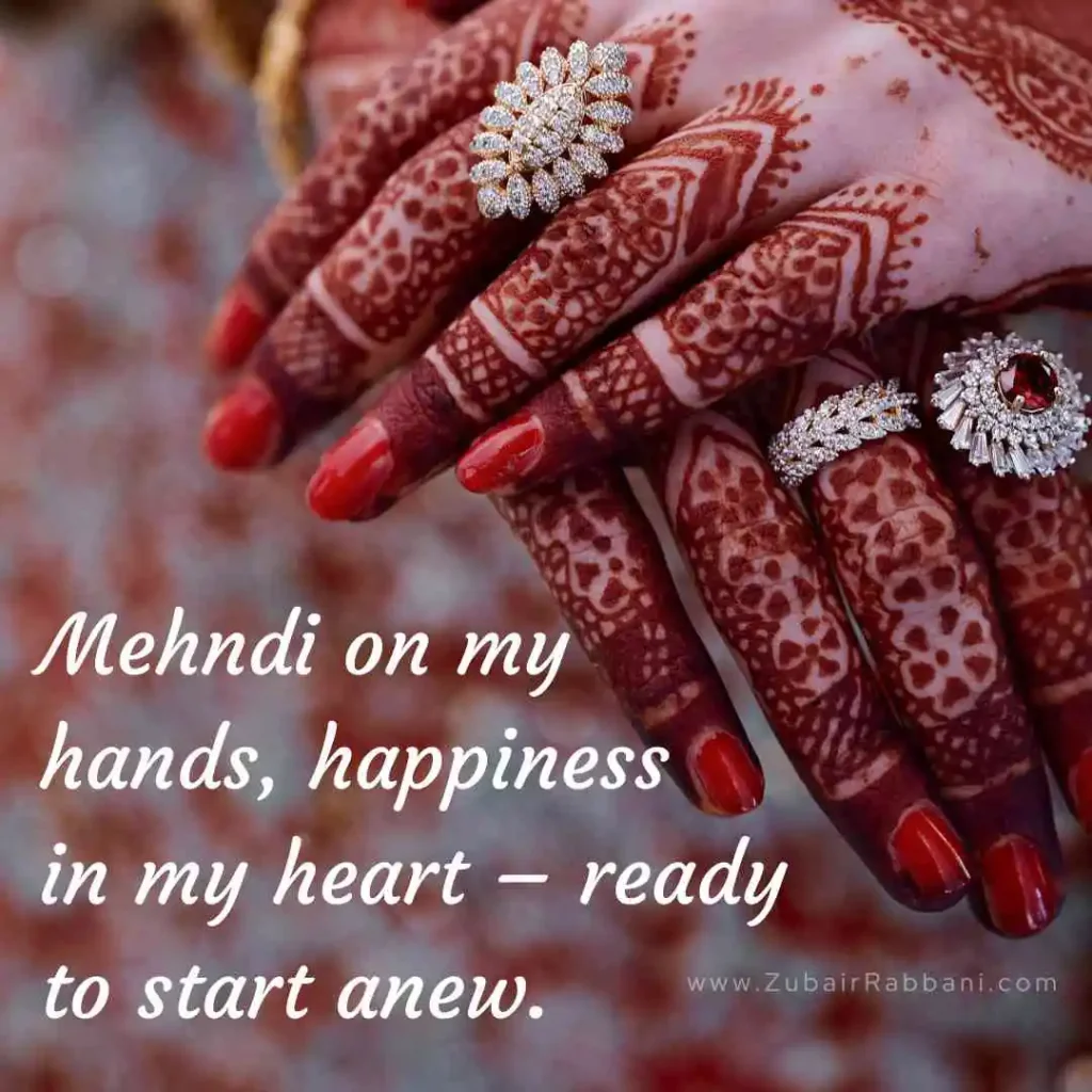 Mehndi Captions For Bride