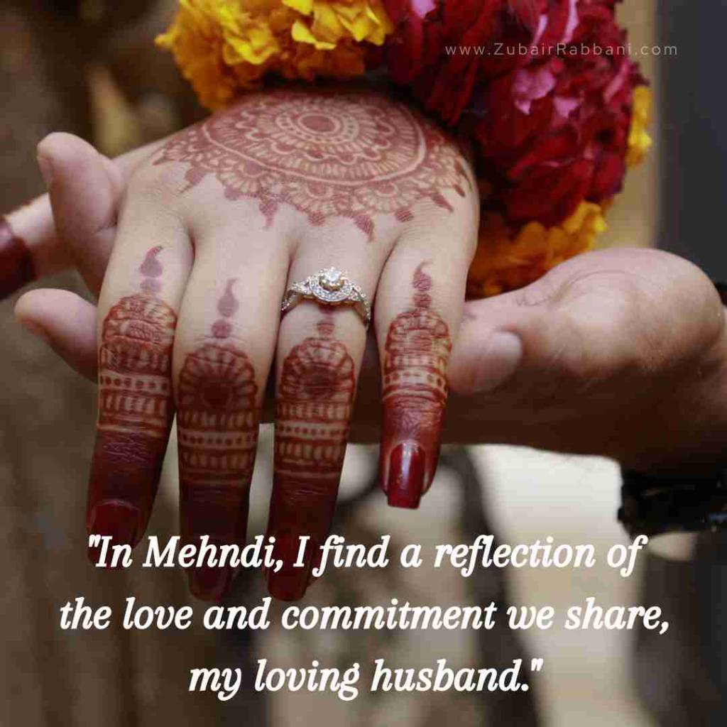 Mehndi Quotes For Husband