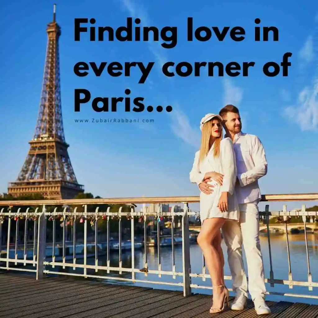 Romantic Paris Captions