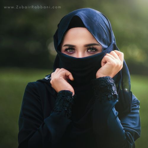 Hidden Face Cute Hijab Girl Profile Pic for Instagram