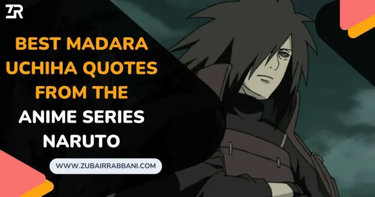 Madara Uchiha Quotes From The Anime Series Naruto