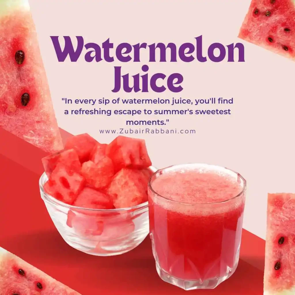 Watermelon Juice Captions For Instagram