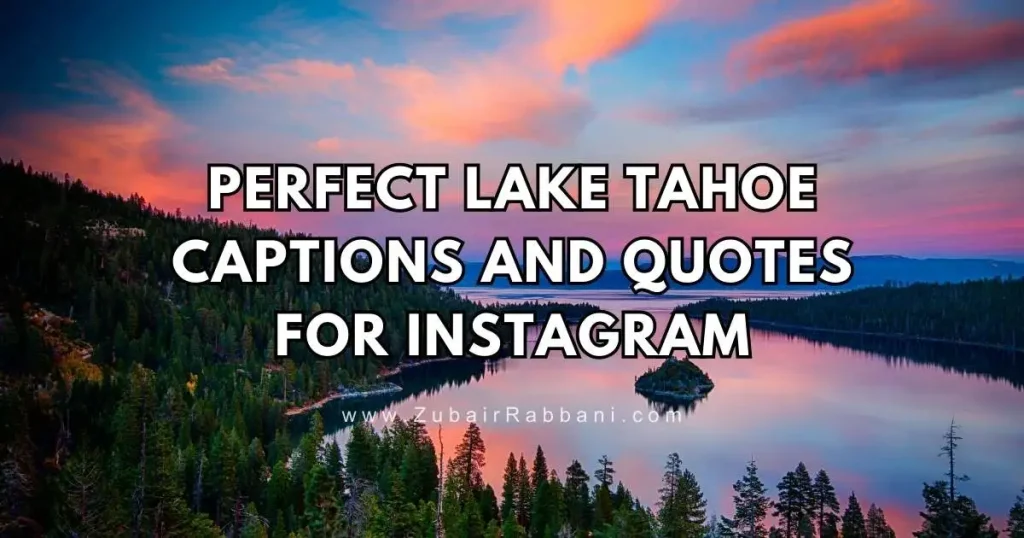 Lake Tahoe Captions And Quotes