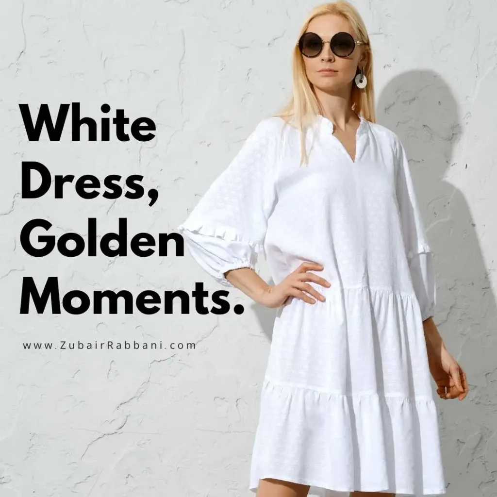 White Dress Captions For Instagram